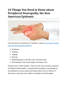10 Things You Need to Know about Peripheral Neuropathy, the New American Epidemic