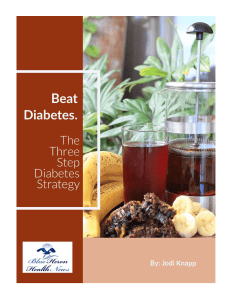 The 3 Step Type 2 Diabetes Strategy™ Free eBook PDF Download