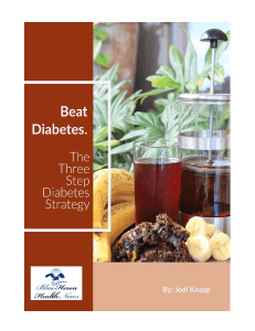 Jodi Knapp Program - The 3 Step Type 2 Diabetes Strategy™ eBook PDF