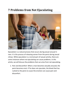 7 Problems from Not Ejaculating