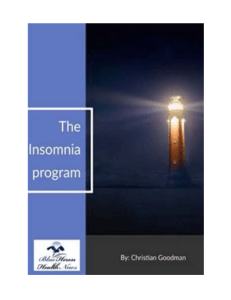 The Insomnia Program™ eBook PDF Download Free