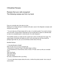 5 Breakfast Recipes - Eat Well to Age Well by Marcy Schoenborn