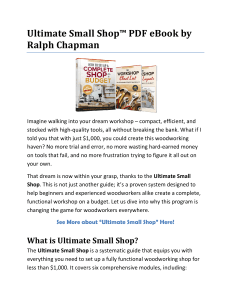 Ultimate Small Shop™ PDF eBook by Ralph Chapman