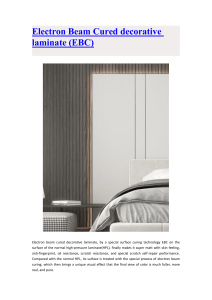 Electron Beam Cured decorative laminate Supplier