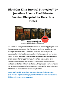 BlackOps Elite Survival Strategies™ PDF eBook by Jonathan Riker