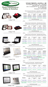 Placas de homenagem 2024